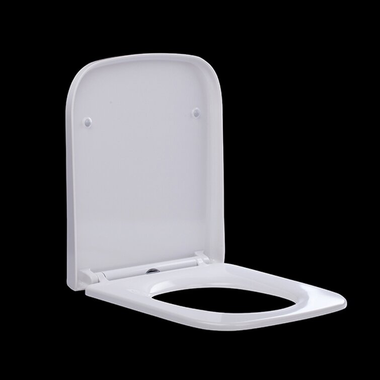 Square soft close store toilet seat